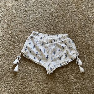 Forever 21 - cactus shorts - white